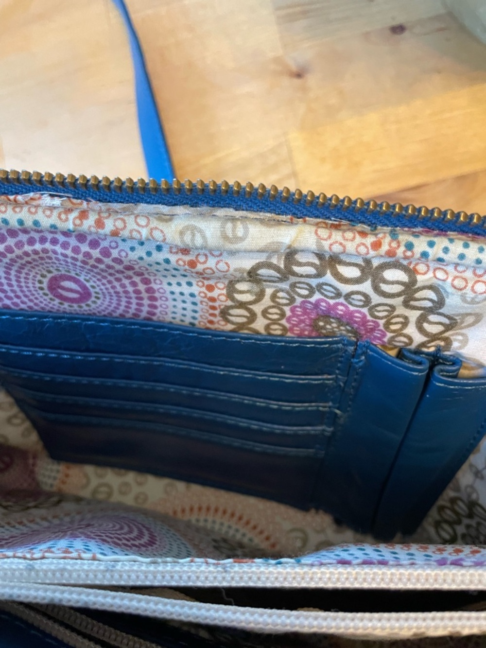 latico Blue Leather Crossbody Bag - Picture 8 of 10